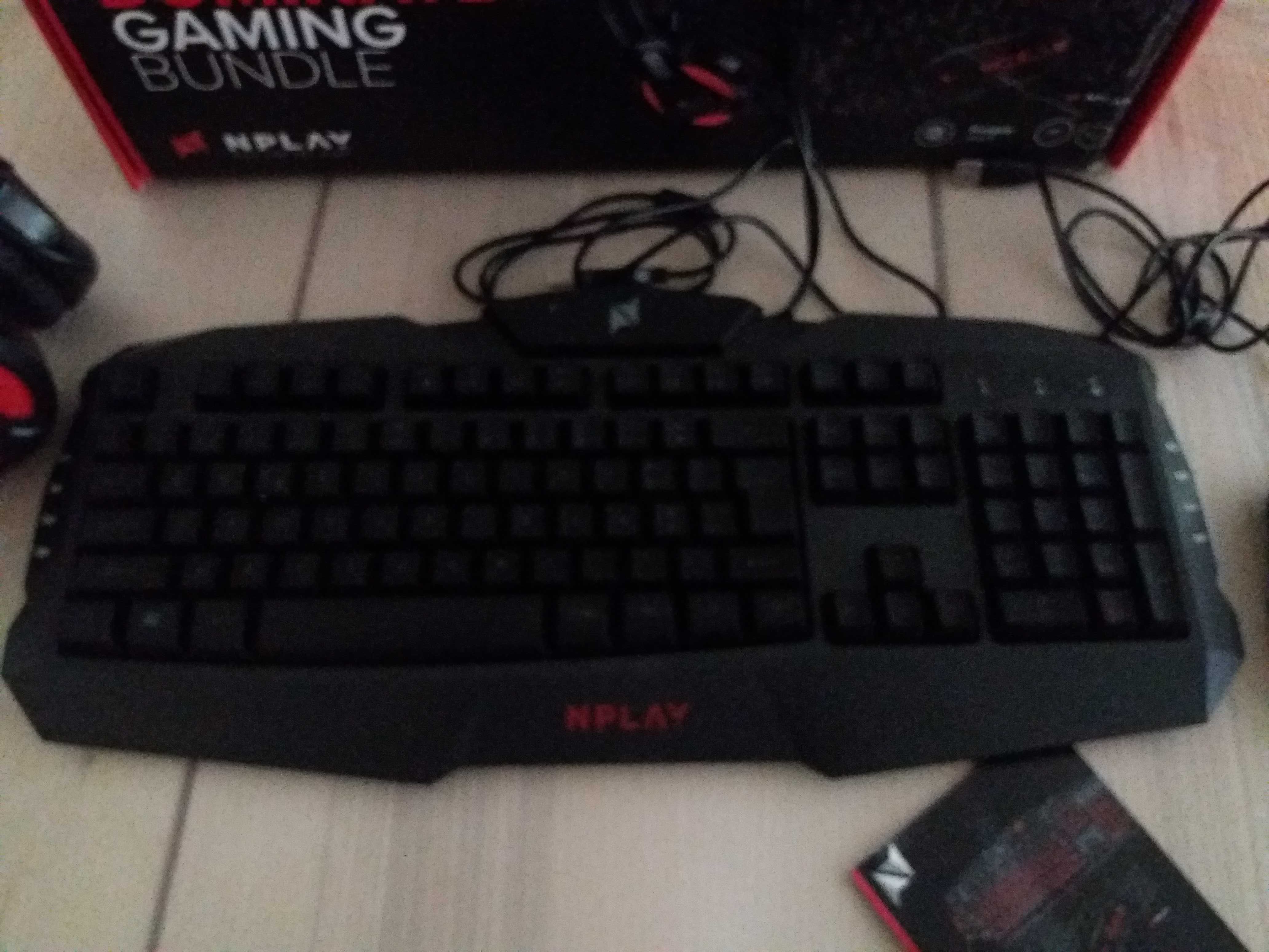 Pack / Conjunto Teclado Rato e Auscultadores NPLAY
