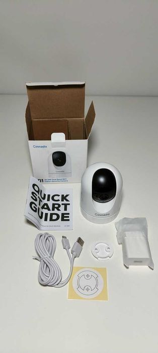 Cinnado Kamera monitoringu wewnątrz - elektroniczna niania 2K WiFi 360