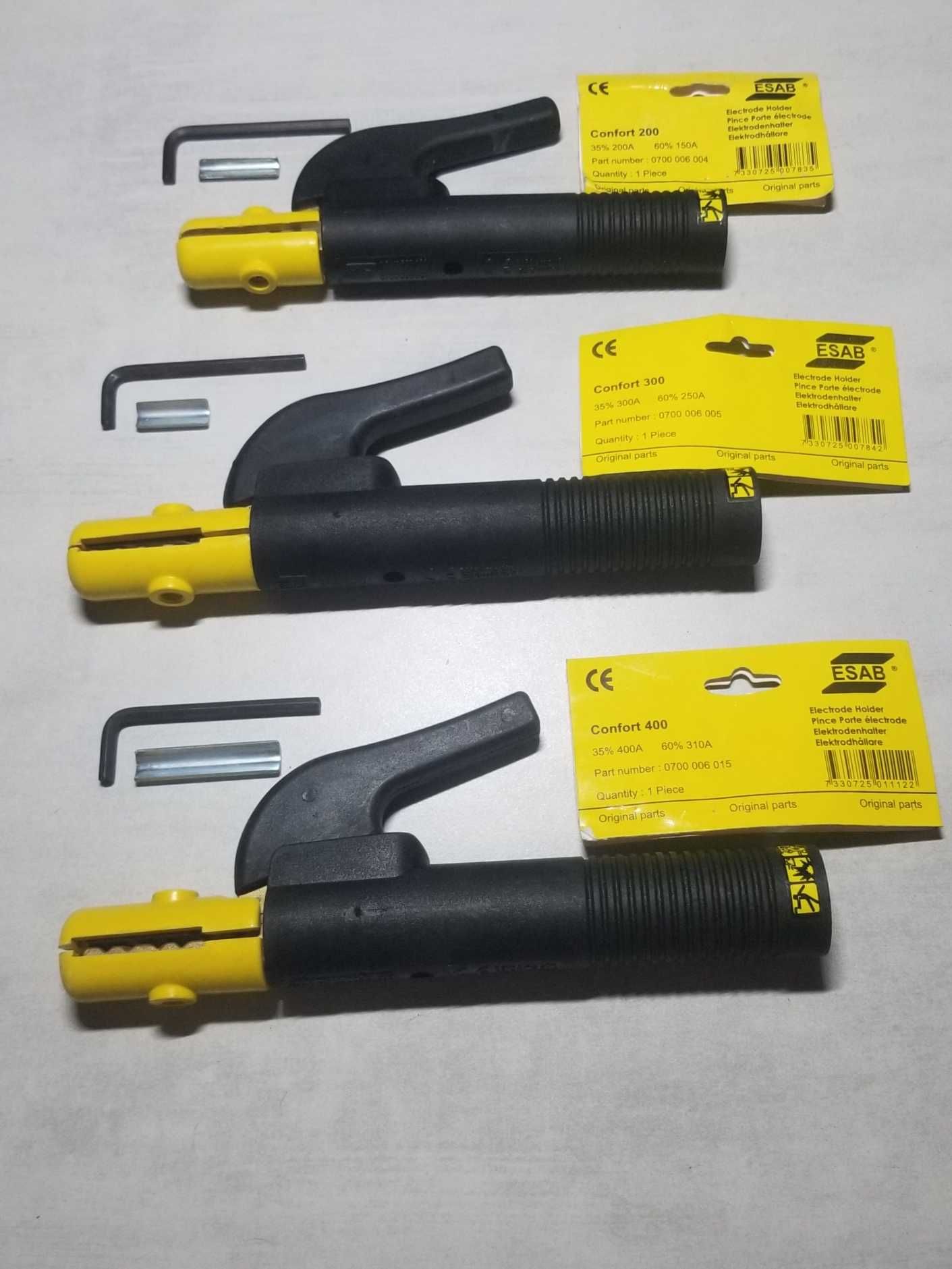 Електродотримач Esab Handy, Confort. Клема заземлення Esab Eco 250 400