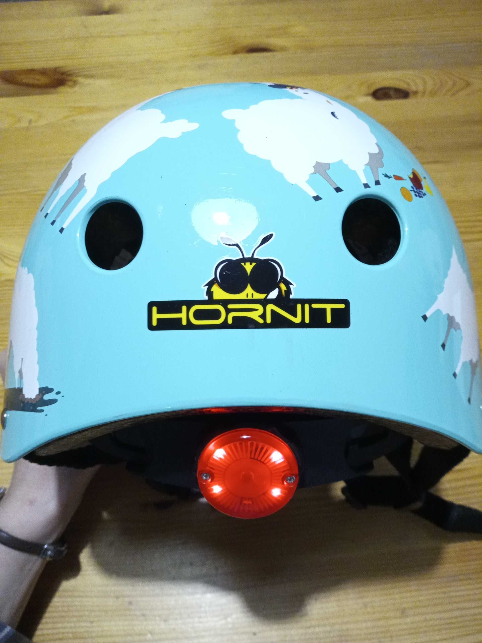 Kask rowerowy dziecięcy Hornit lama miętowy nowy S