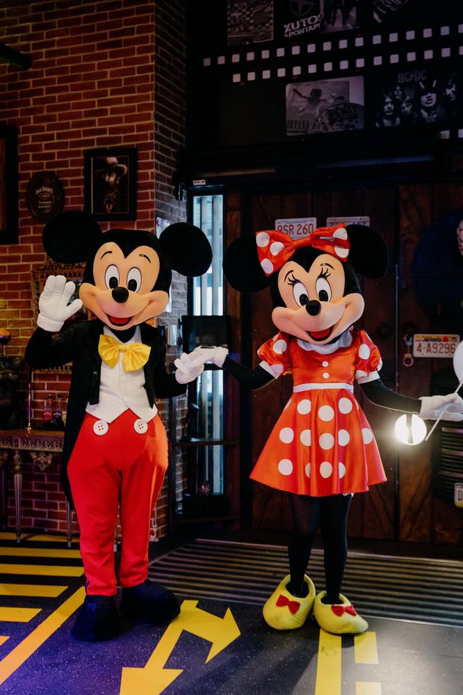 Mascotes Mickey e Minnie