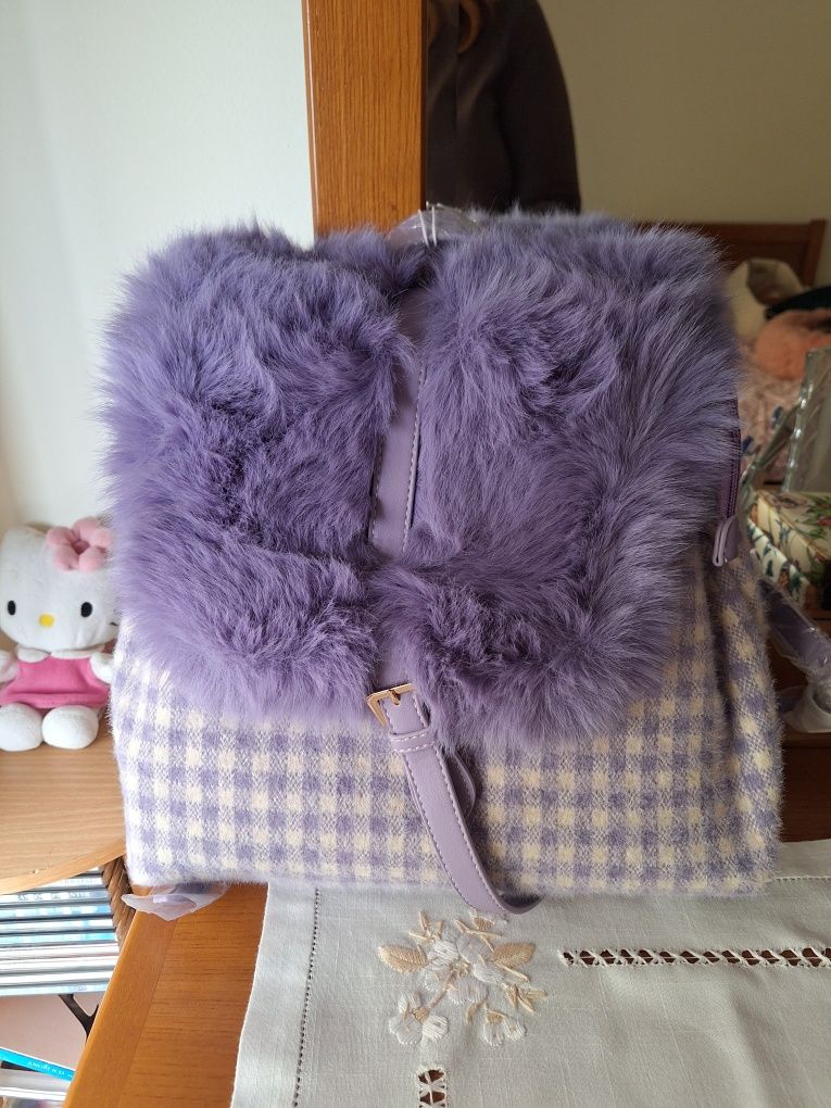 Mochila Lilás e Branco ALEX MAX