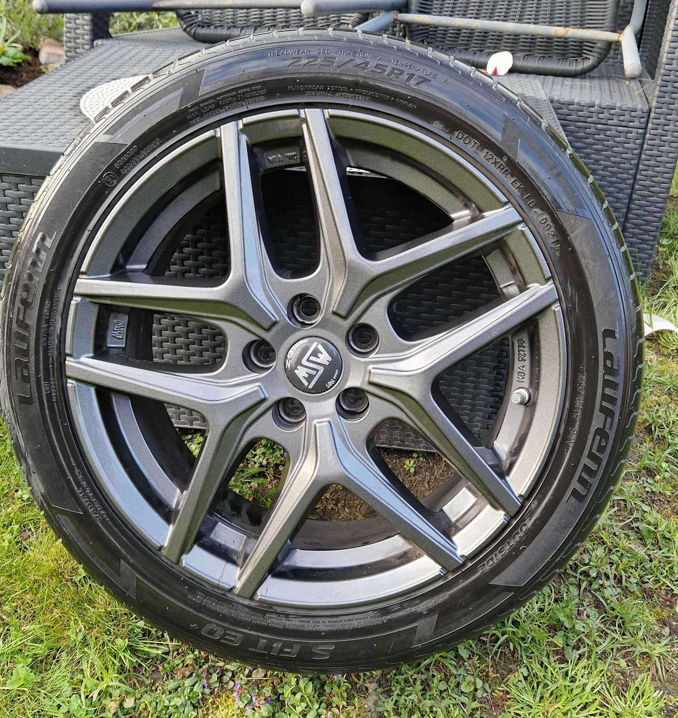 Felgi MSW 17" Opel Astra K  Jak nowe!!!