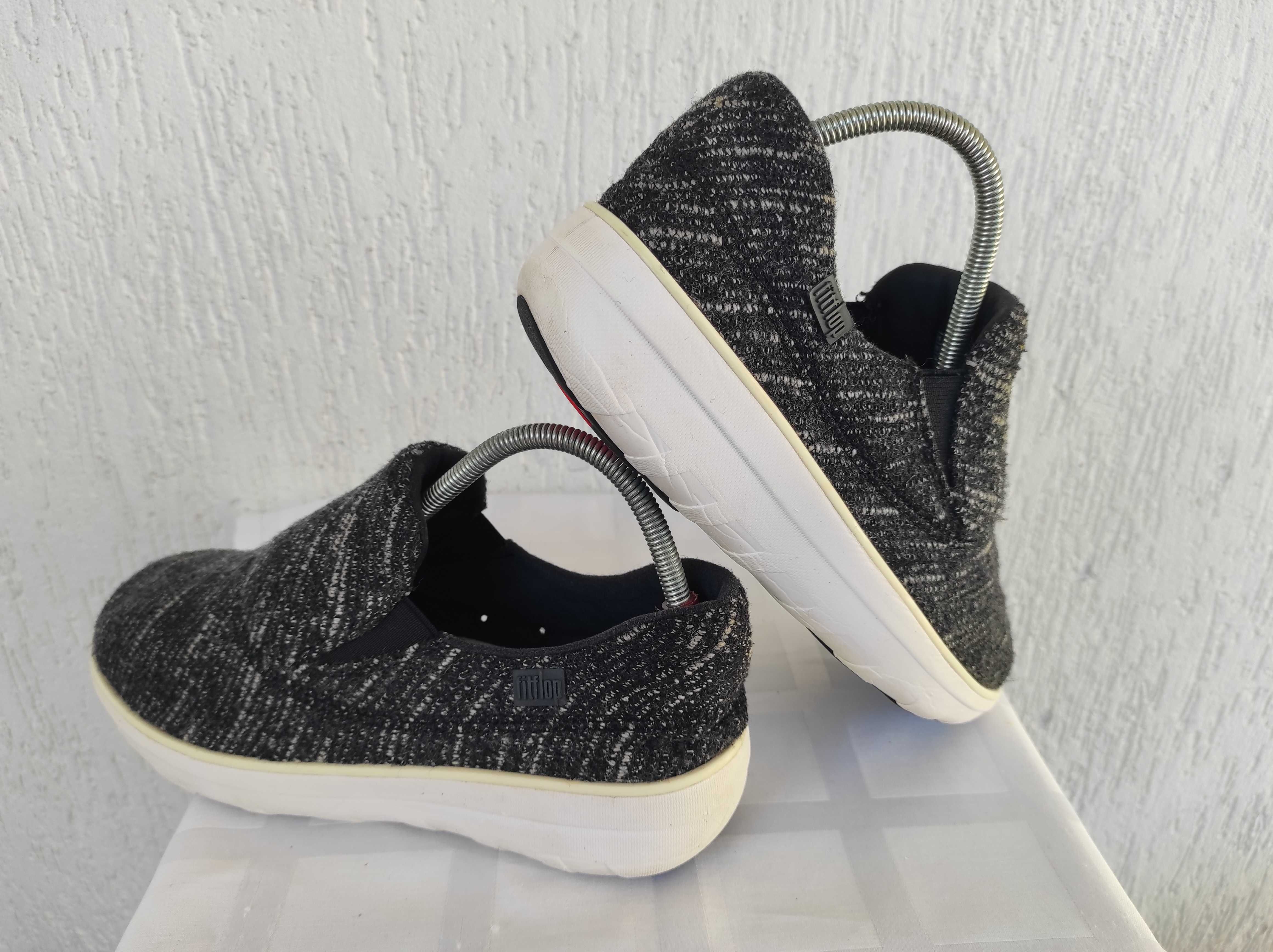 Брендовие текстильние мокасини FitFlop р.38.5.