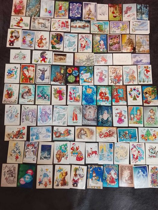 С Новым Годом! Коллекция открыток.  800 штук. См все фото