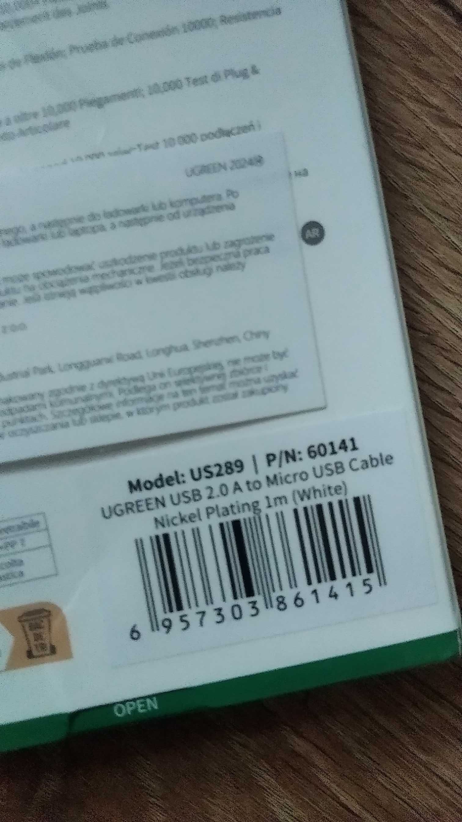 Kabel micro USB 2.0