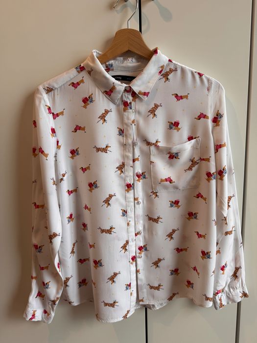 SINSEY Koszula z motywem świątecznym S