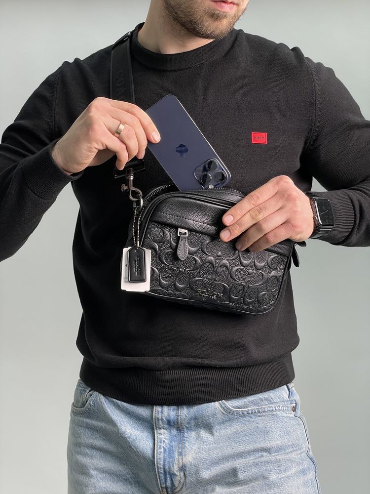 Мужская сумка Coach чоловіча сумка месенджер барсетка через плече