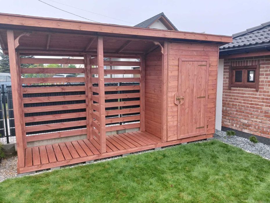 Dostępne od ręki! Drewutnia, składzik na drewno,domek drewniany,drewno