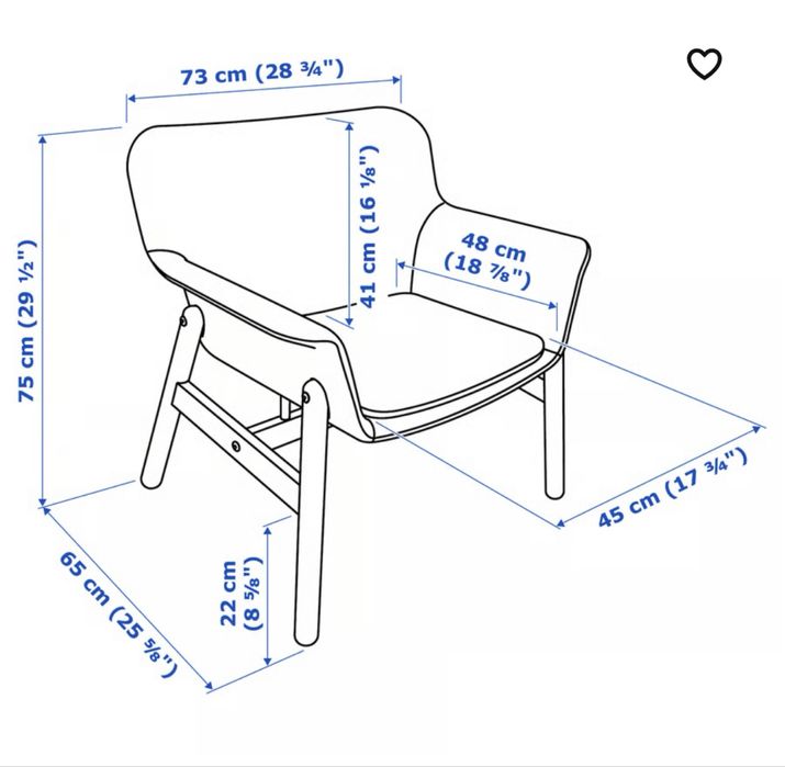 Poltrona, cadeirão - Ikea Vedbo rosa