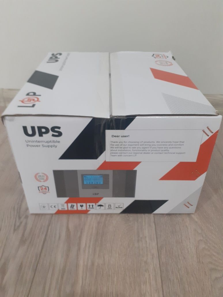 ДБЖ з правильною синусоїдою 12V LPM-PSW-1500VA (1050Вт)