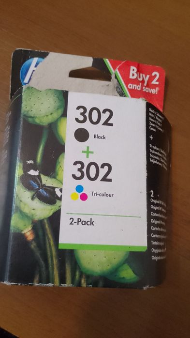 Струменеві нові оригінальні картриджі HP 302 Black/Color
