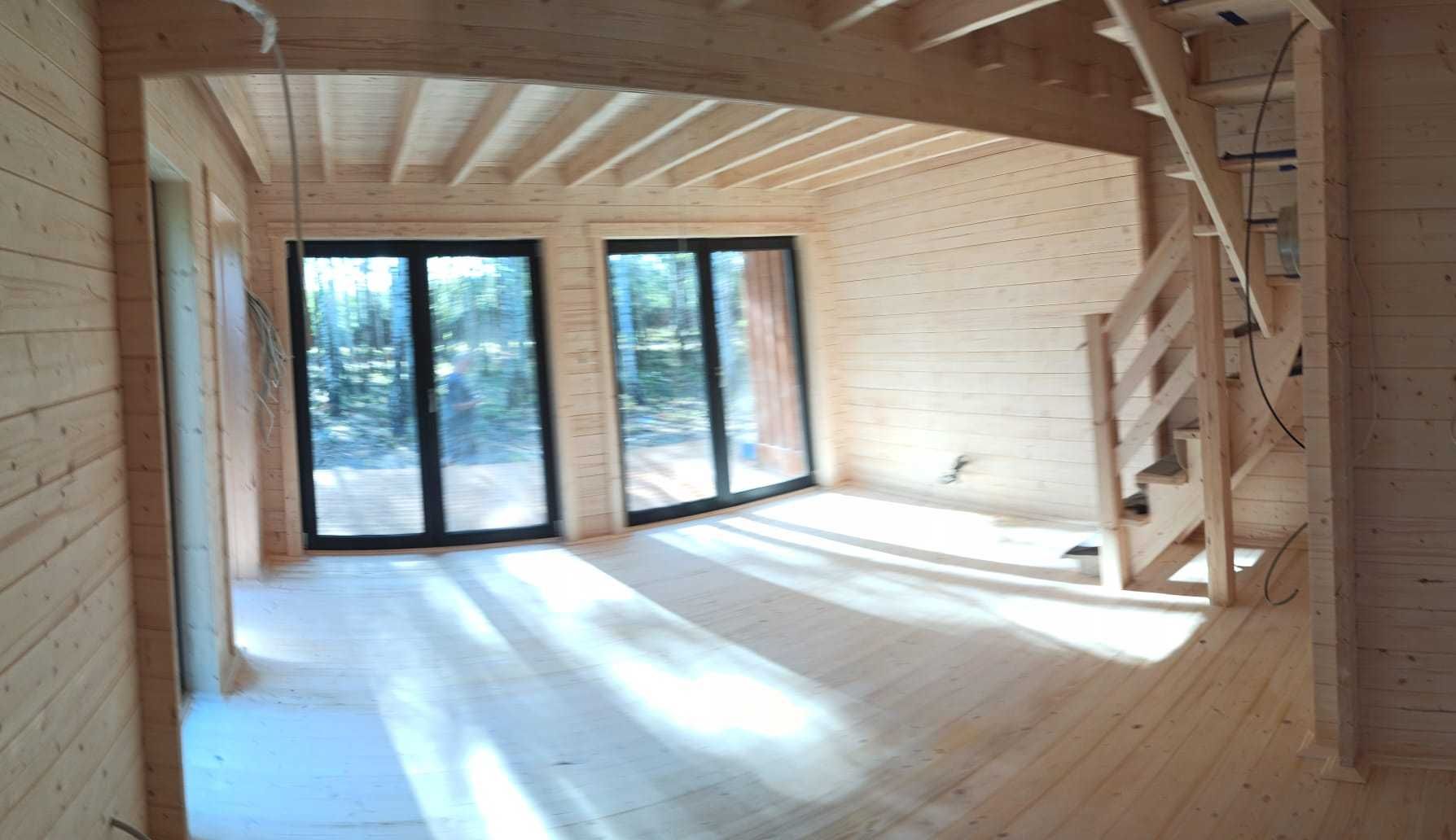 Drewniany domek letniskowy Horyzont 65 + 21 m2 - ROD