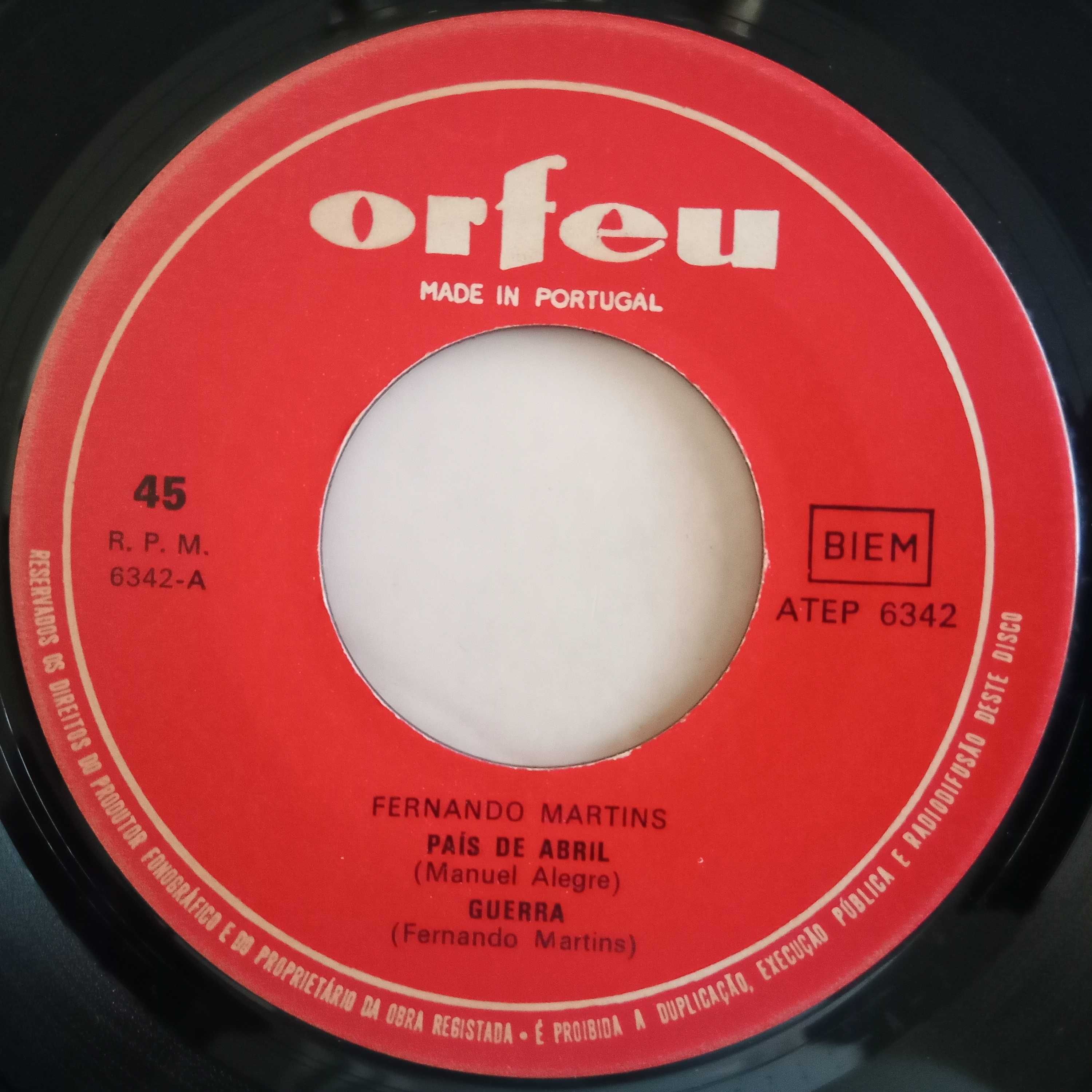 Fernando Martins	- - - - -	País de Abril	- - - - -	EP