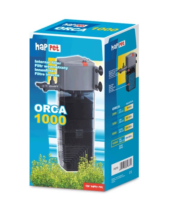 NOWY filtr wewnętrzny Happet ORCA 1000, (1000l/h)
