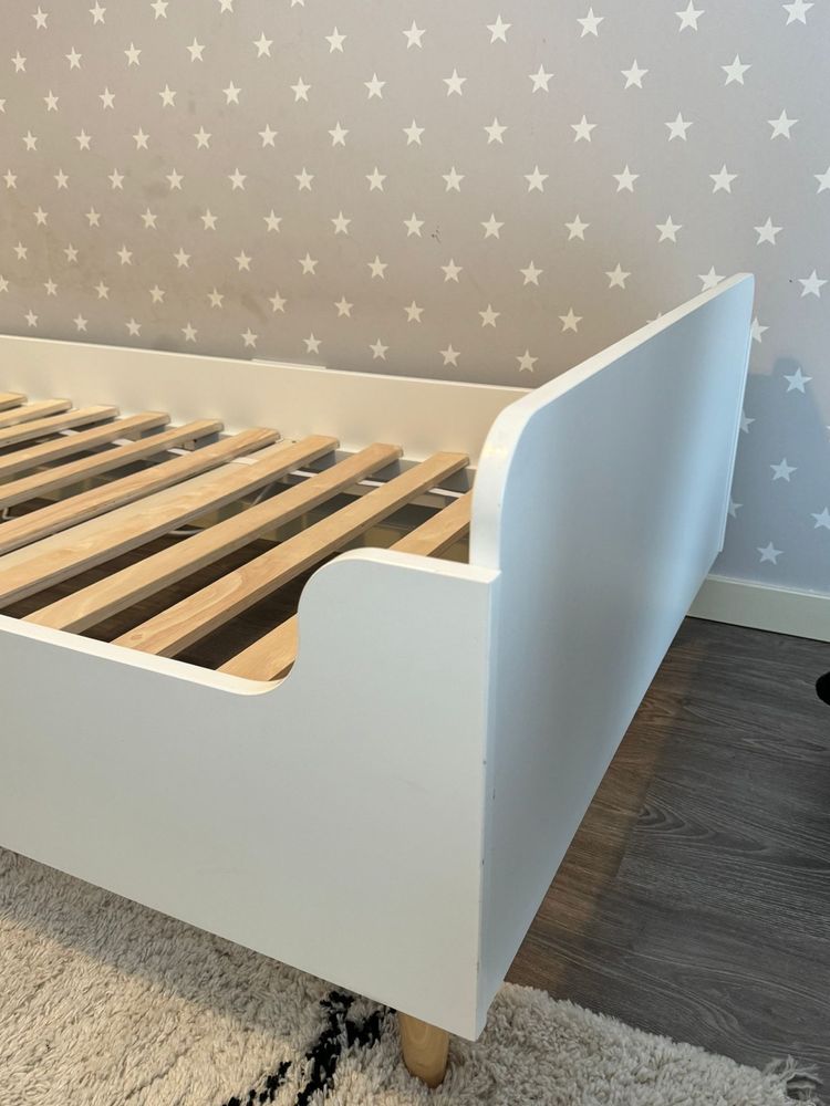 Cama de criança branca La Redoute como nova 190x90