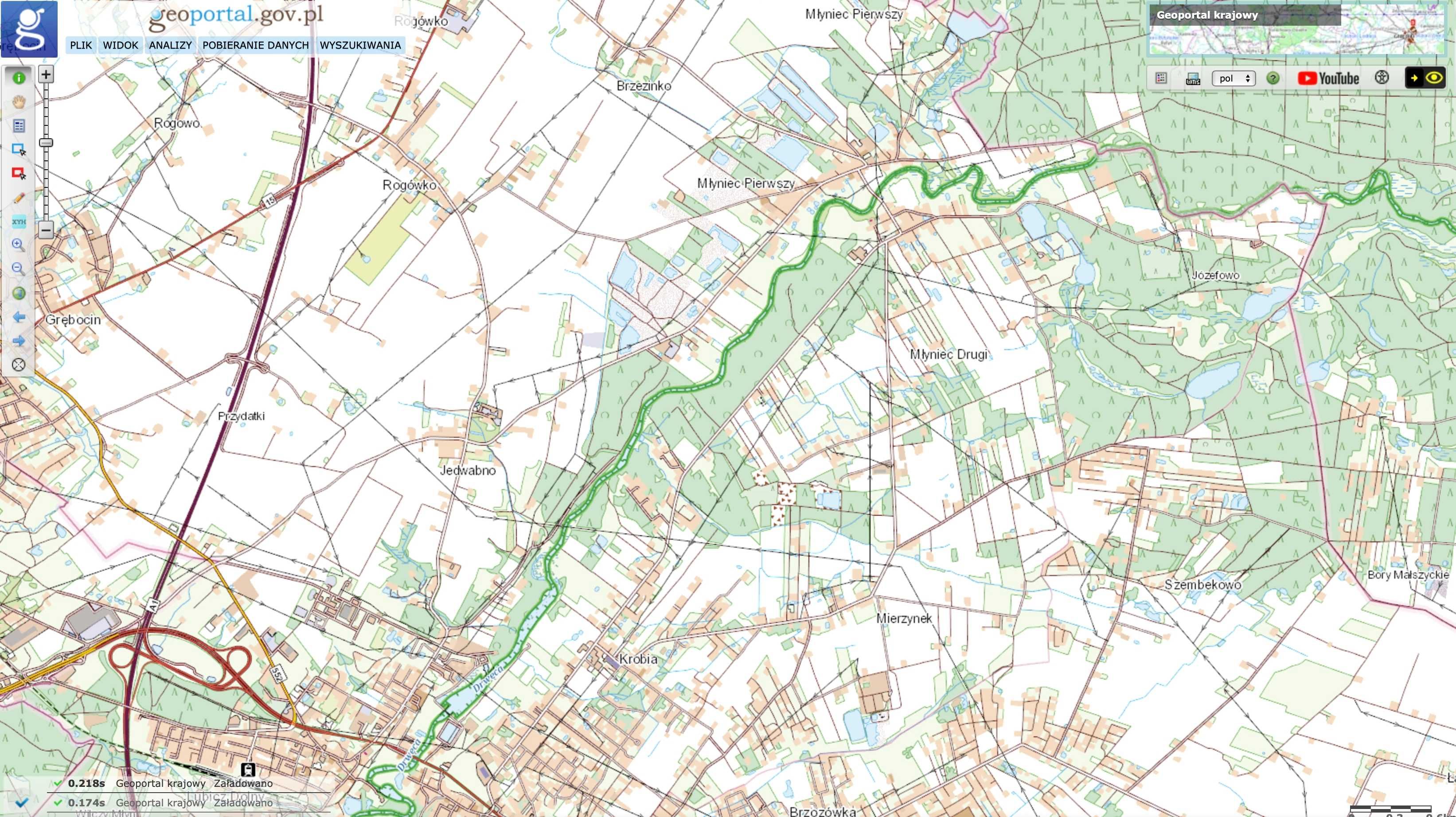 Działka budowlana 15 km od Torunia