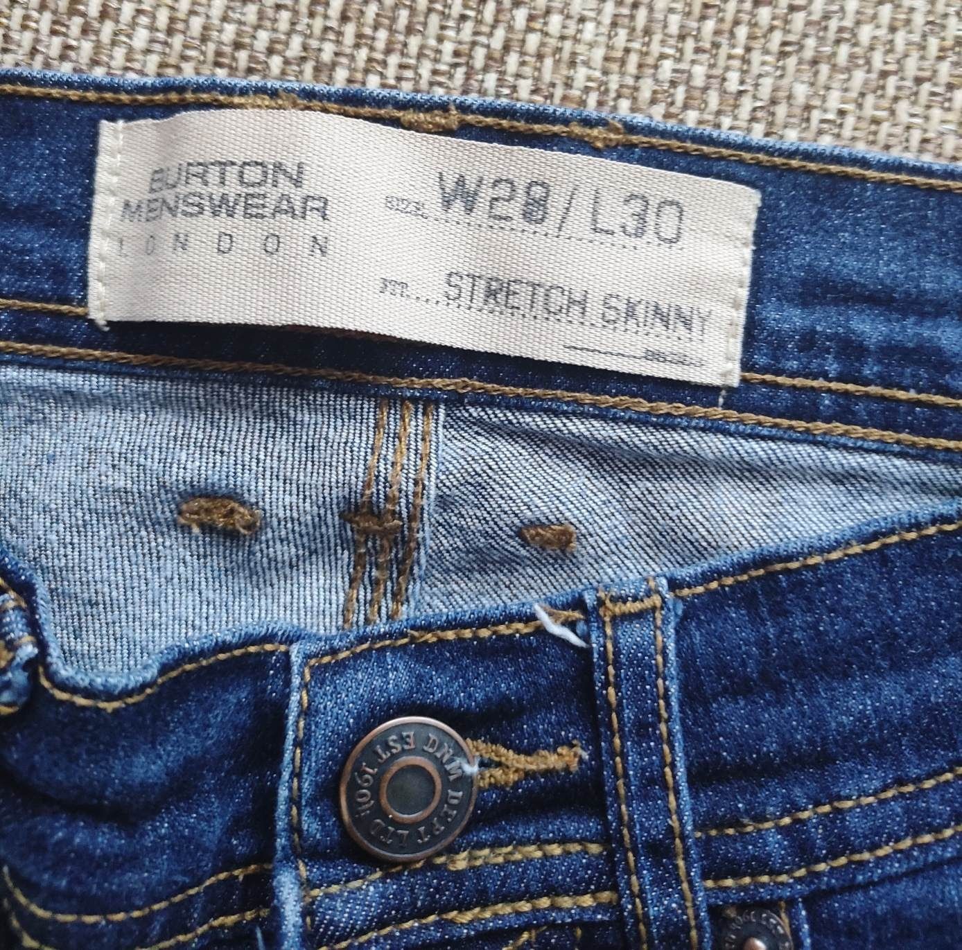 Spodnie Jeansy oryginalne Burton Menswear London W28/L30, 152/158