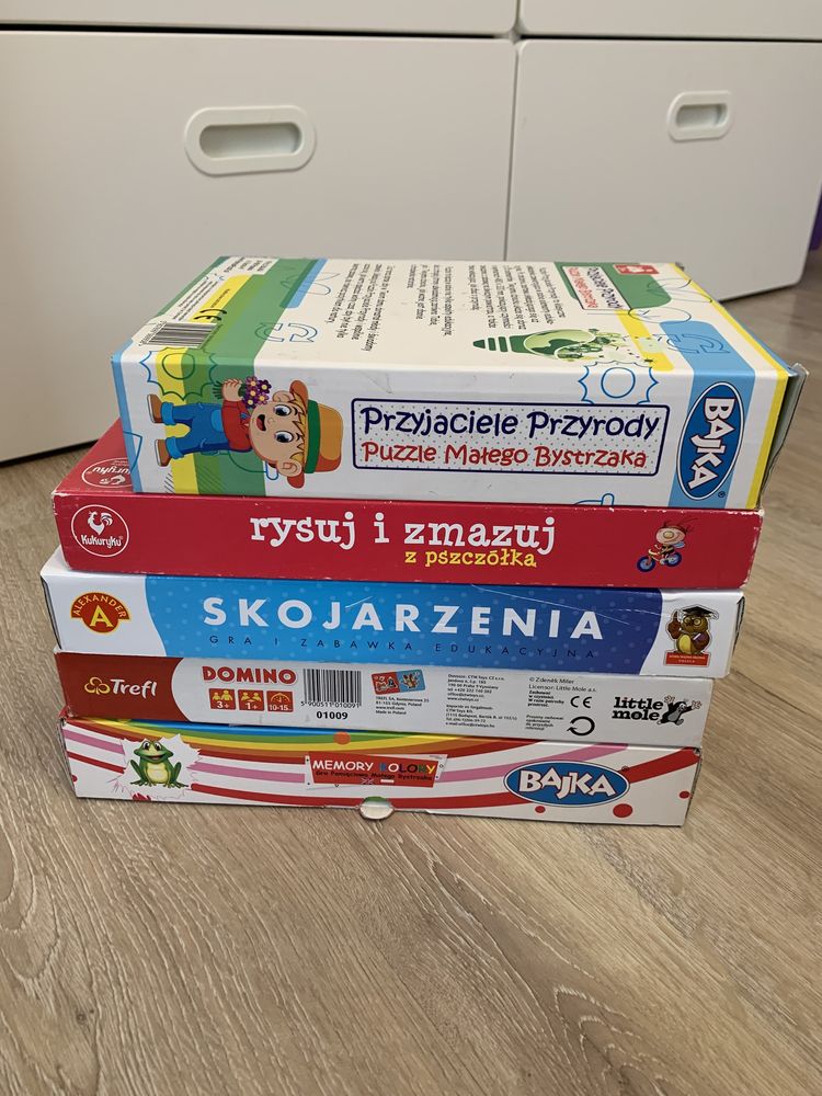 Puzzle, układanki, zadania 3+