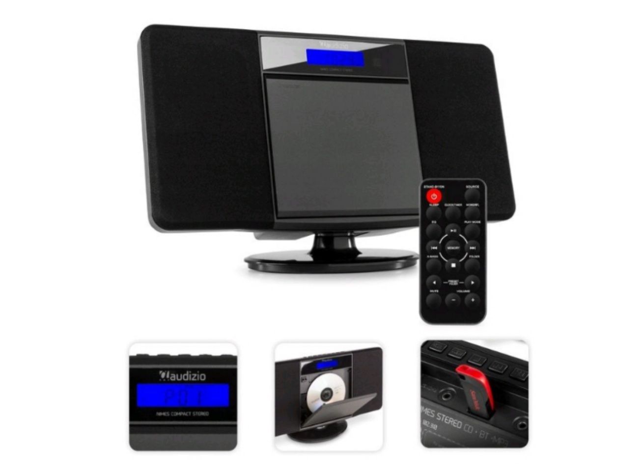 Компактная стерео-система AUX/USB/MP3/CD/FM/Bluetooth