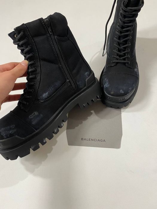ботинки Balenciaga Combat Strike Boots Black 43 44 45