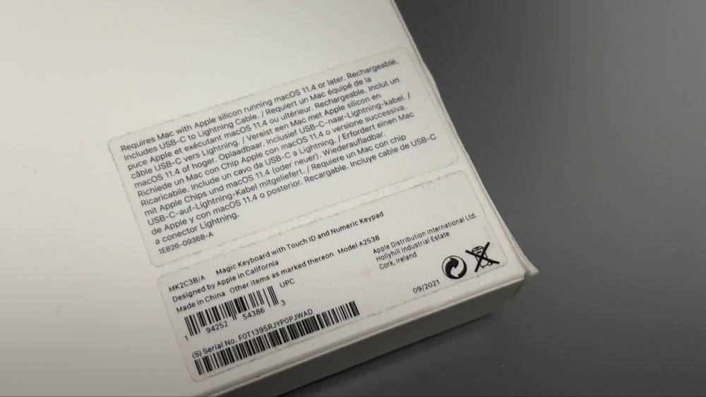 Apple Magic Keyboard Touch ID & Trackpad