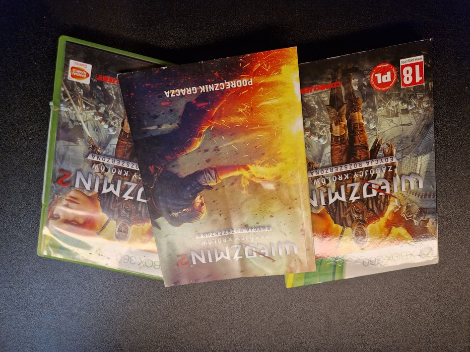 X360  Wiedzmin 2 - edycja rozszerzona - kartonowe pudelko, ksiazka