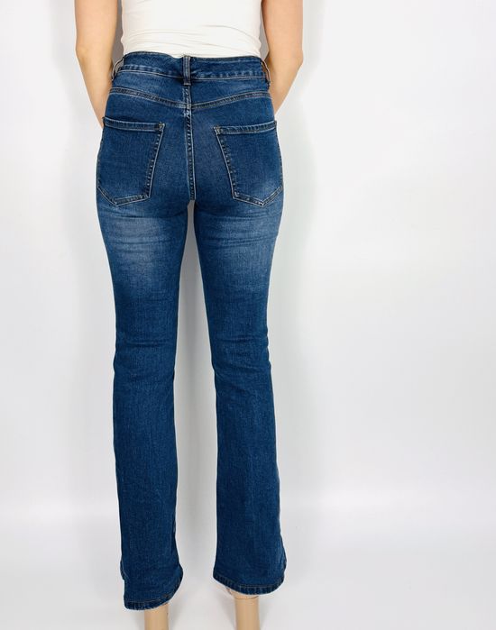 Jeansy bootcut z wysokim stanem S 36