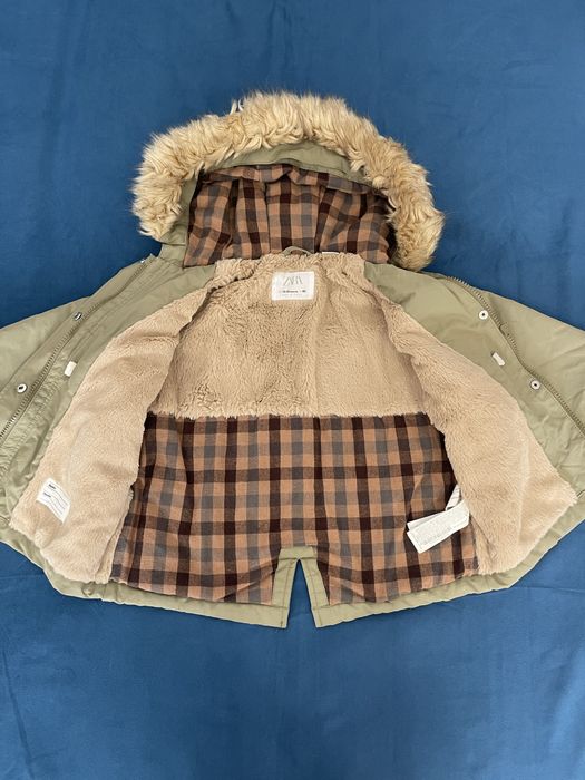 Kurtka ZARA 18-24 92cm kolor khaki