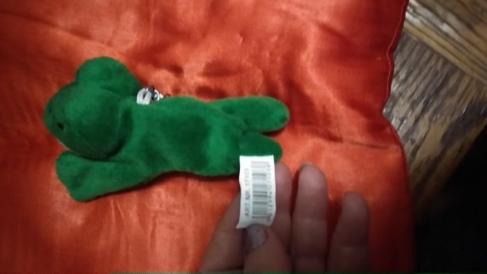 мягкая игрушка лягушка зеленая типа брелок фирменная жаба жабка