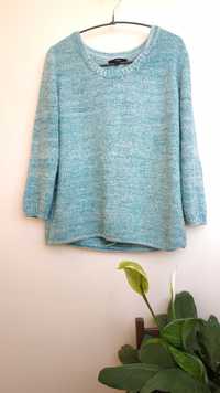 Зелено-белый свитер Lindex
