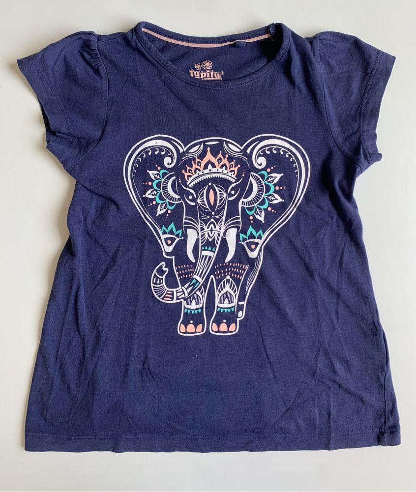 Bluzka z krótkim rękawem „słoń”, Lupilu