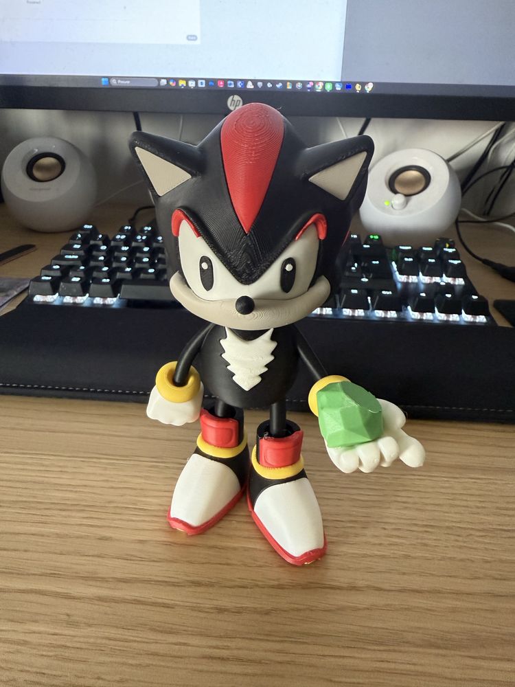 Sonic - Shadow figure 3d printed