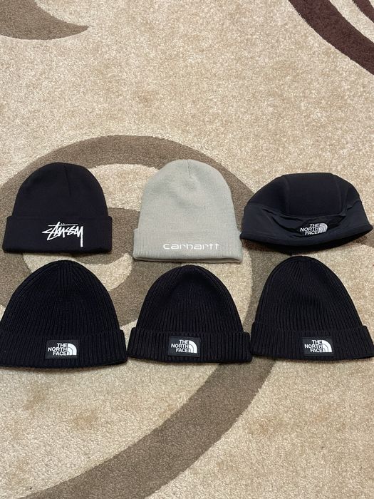 Шапка зимова carhartt,tnf,stussy