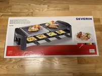 Grill elektryczny raclette na 8 osób. 2 płyty i 8 mini patelni. NOWY!