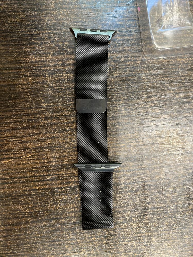Оригінальний ремінець  для apple  Миланская петля 42,45watch (black)