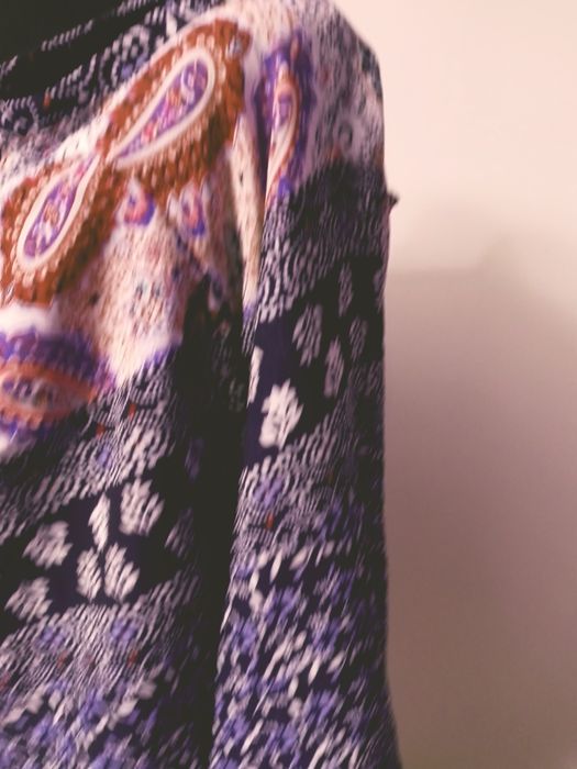 Sukienka lekka szelki lato wzory 42 lejaca