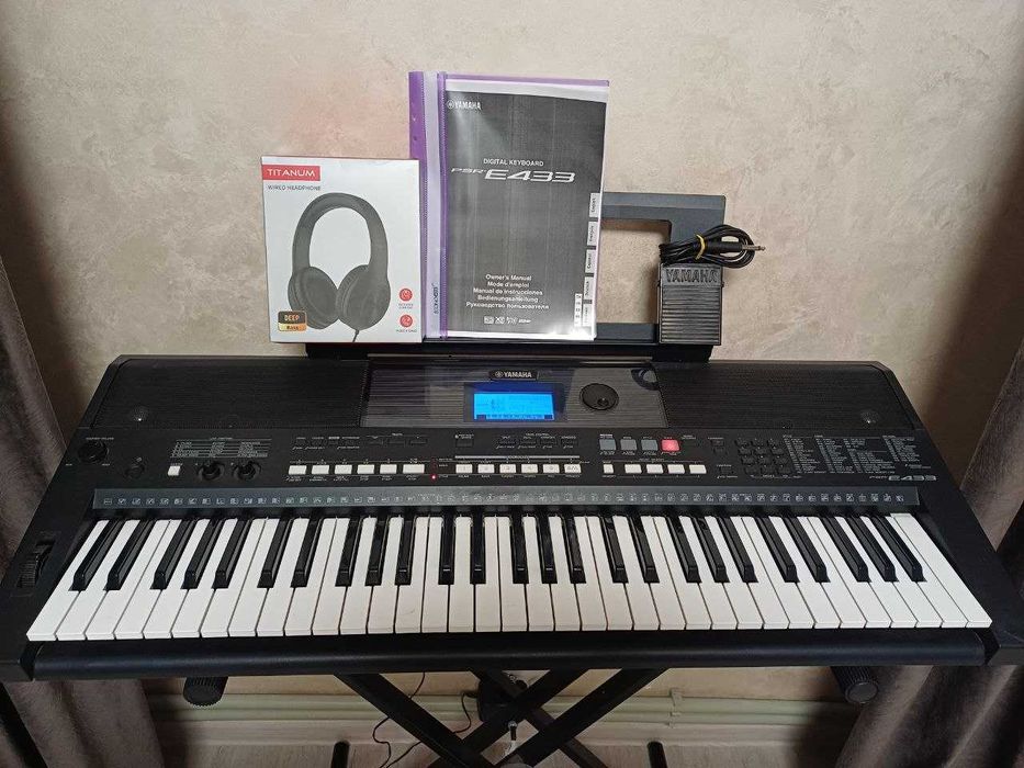 Синтезатор Yamaha PSR E-433!!! Динамічна модель! + Подарунки.