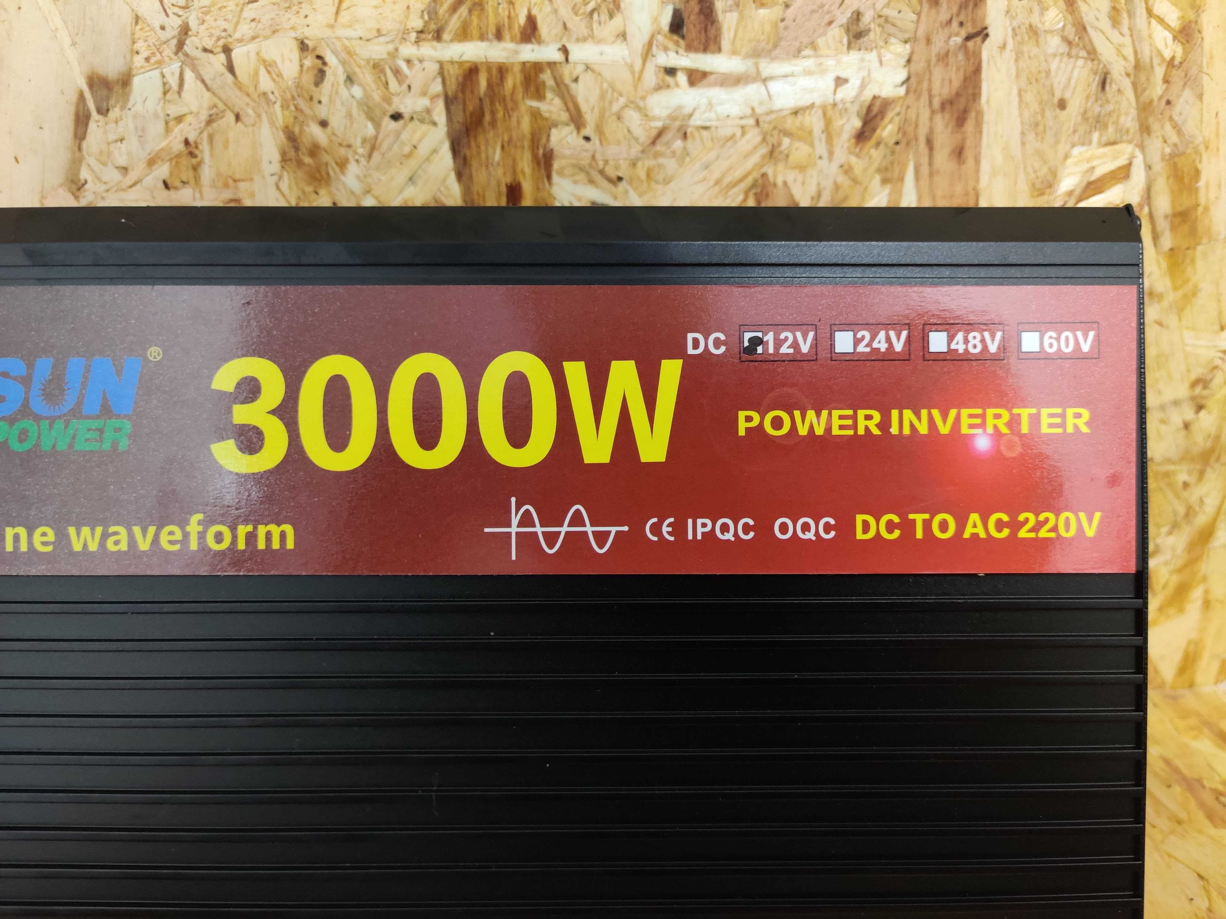 Inversor 12V - 220V 3000W * DC/AC * NOVO * ONDA PURA