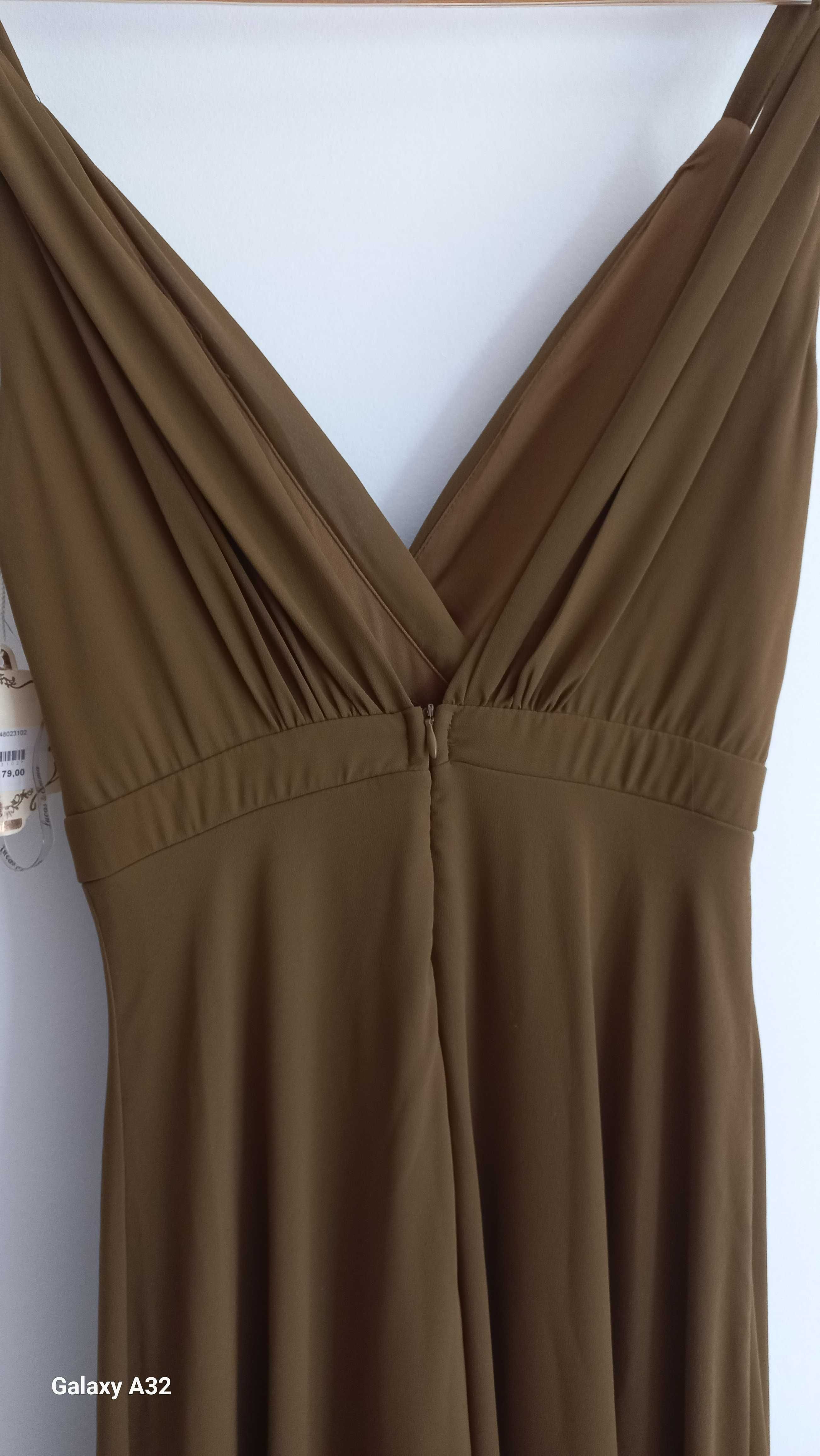 LINDO E ELEGANTE VESTIDO DE FESTAS E CERIMÓNIAS - NOVO ! OPORTUNIDADE!