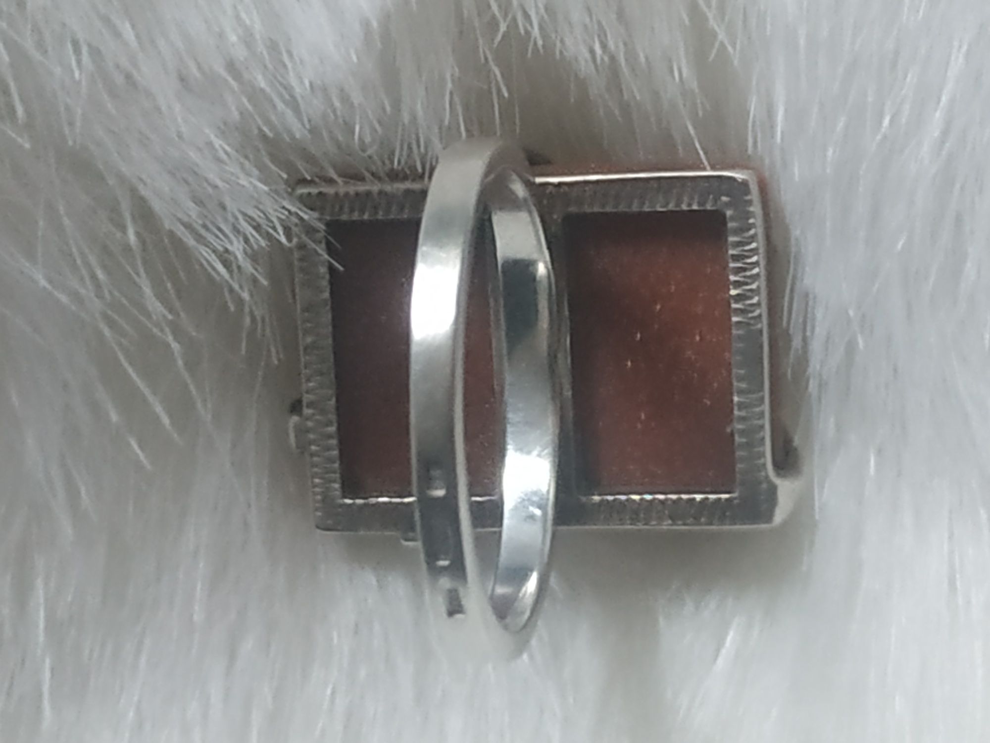 Кольцо серебряное с авантюрином