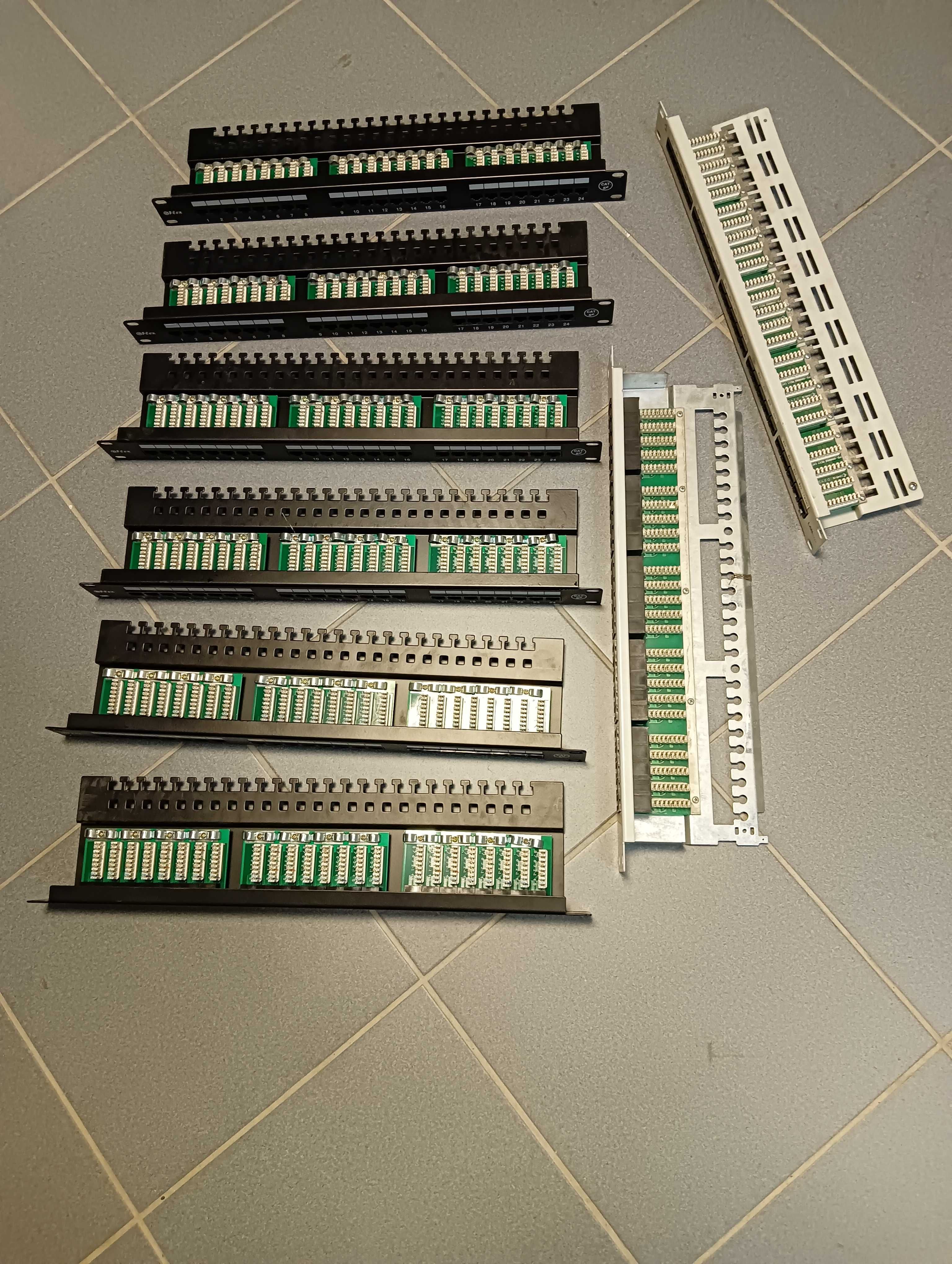 Gflex patch panel UTP 19" 24x RJ45 kat.5e, tacka złącza KRONE