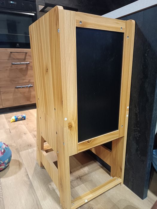 Kitchen helper pomoc kuchenna taboret dla dzieci costway drewniany