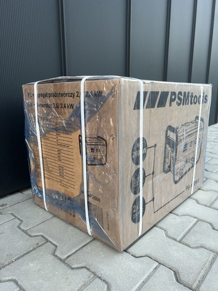 Nowy agregat prądotwórczy/ Generator max 2600W / PSM Tools 6,5 km