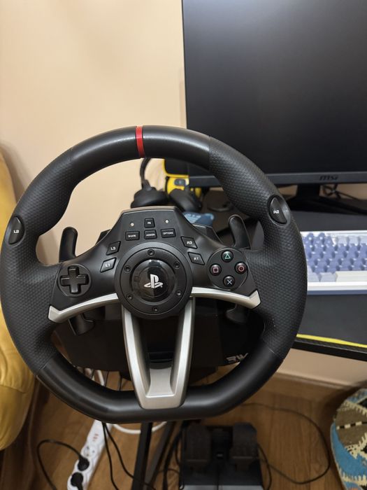 Кермо Hori Racing Wheel  Apex PS4 black