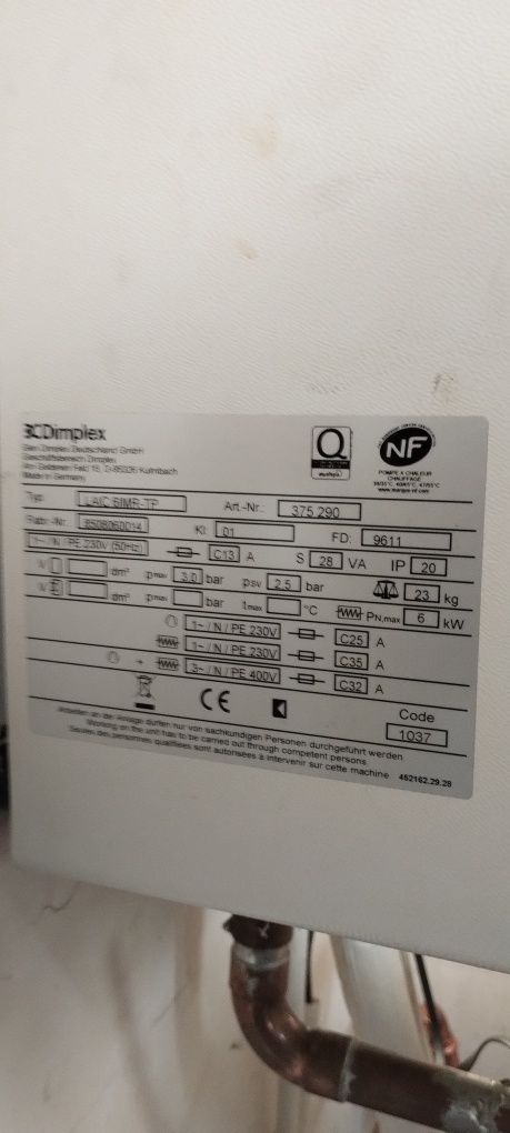 Pompa Ciepła Dimplex LAIC 6 IMR