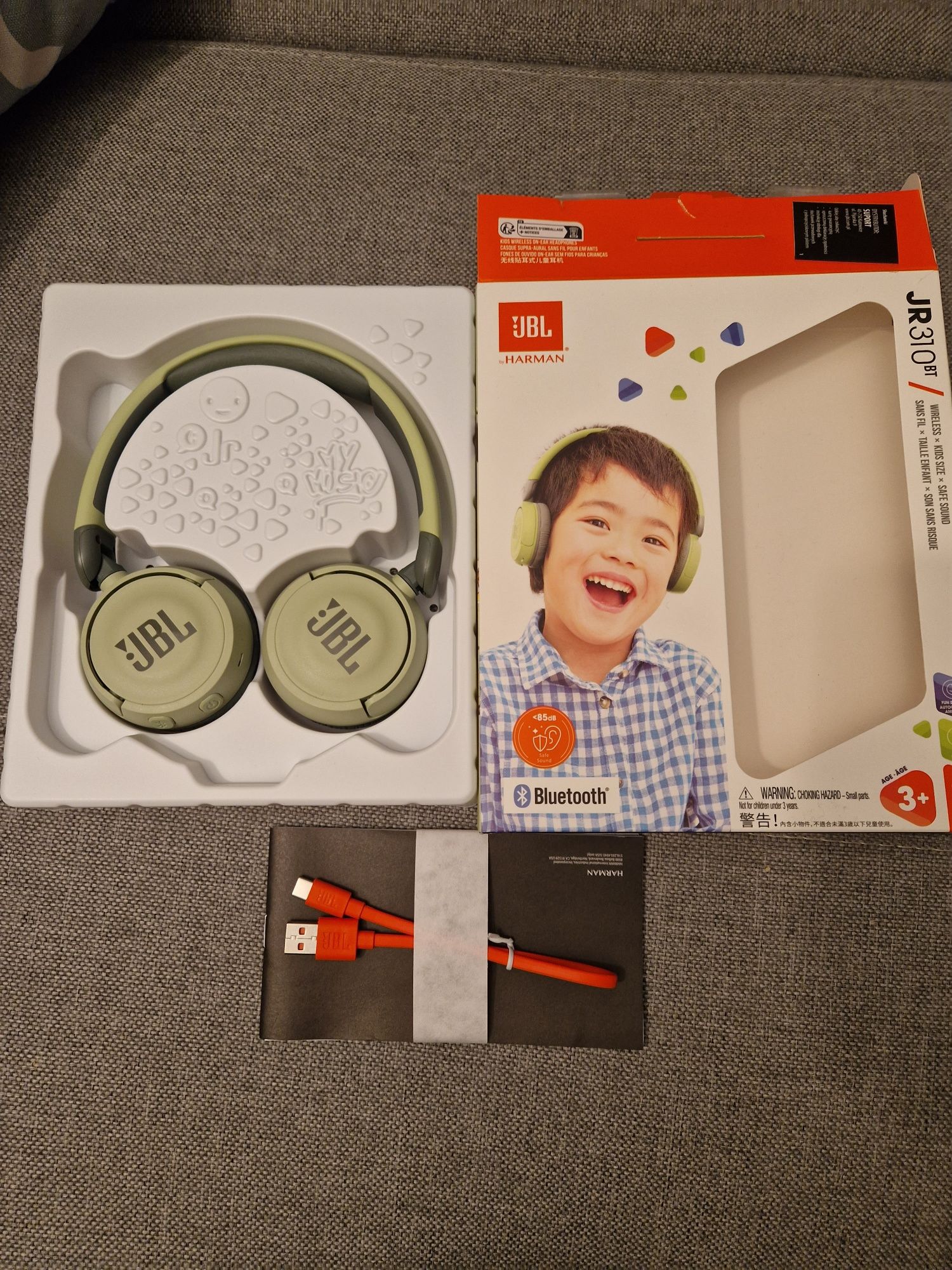 Nowe słuchawki jbl jr310 bt zielone