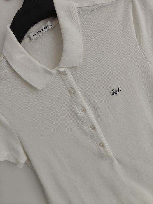 Lacoste polo t-shirt koszulka sportowa krótki rękaw damska M