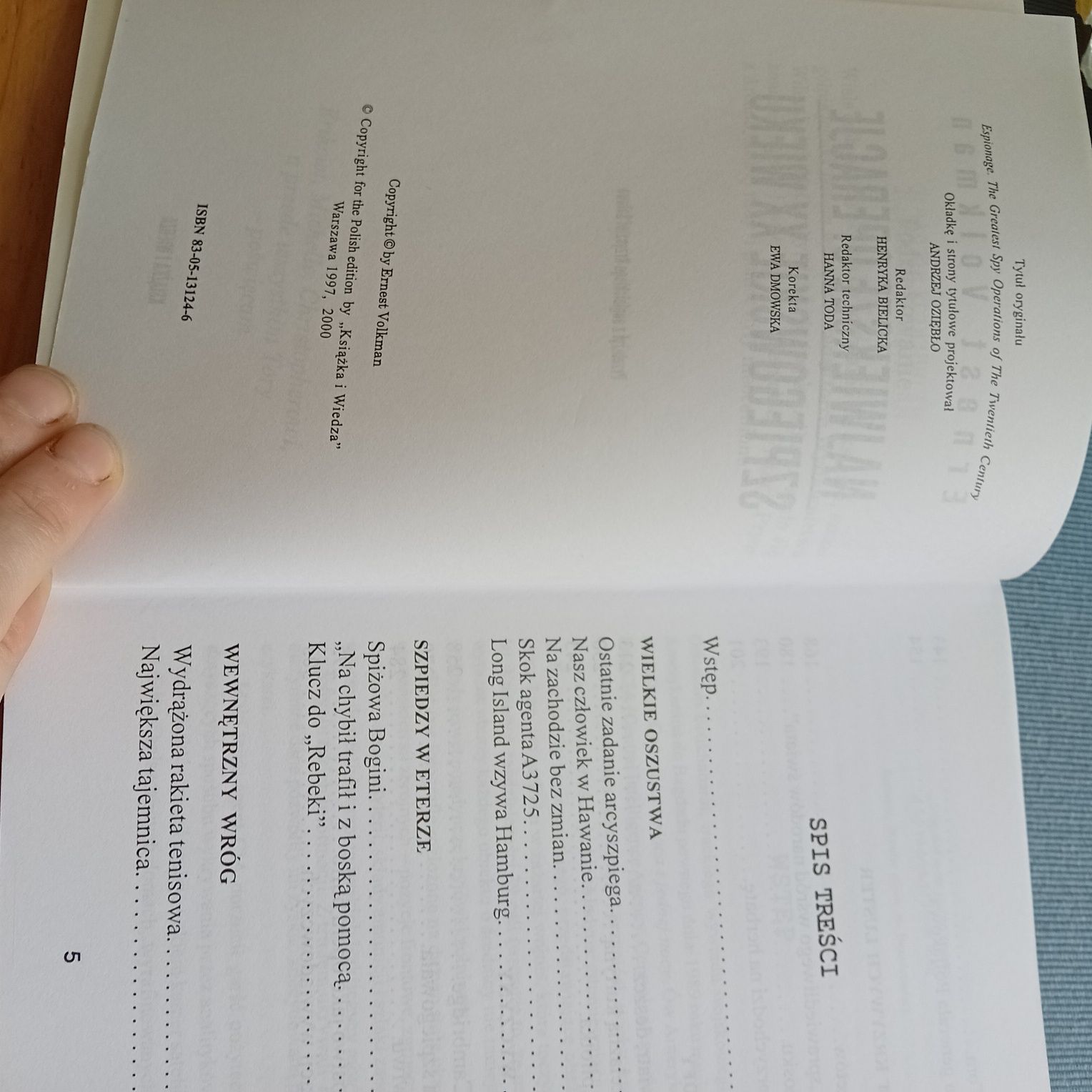 Największe operacje szpiegowskie XX wieku Ernest Volkman