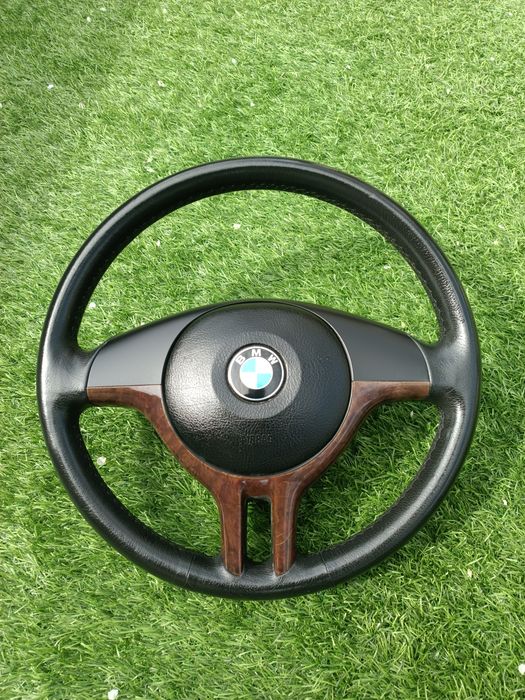 Volante Pack Sport Fase 2 em pele preta bmw  E46 original